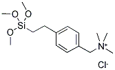 N-(2-TRIMETHOXYSILYLETHYL)PHENYLMETHYL-N,N,N-TRIMETHYLAMMONIUM CHLORIDE Struktur