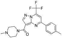 5-(4-METHYLPHENYL)-3-[(4-METHYLPIPERAZIN-1-YL)CARBONYL]-7-(TRIFLUOROMETHYL)PYRAZOLO[1,5-A]PYRIMIDINE Struktur