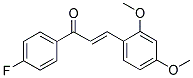 2,4-DIMETHOXY-4'-FLUOROCHALCONE Struktur