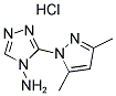 3-(3,5-DIMETHYL-1H-PYRAZOL-1-YL)-4H-1,2,4-TRIAZOL-4-AMINE HYDROCHLORIDE Struktur