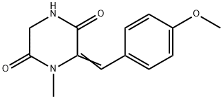 6-[(4-METHOXYPHENYL)METHYLENE]-1-METHYLTETRAHYDRO-2,5-PYRAZINEDIONE Struktur