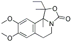 1-ETHYL-8,9-DIMETHOXY-1,10B-DIMETHYL-1,5,6,10B-TETRAHYDRO[1,3]OXAZOLO[4,3-A]ISOQUINOLIN-3-ONE Struktur