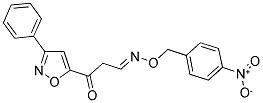 3-OXO-3-(3-PHENYL-5-ISOXAZOLYL)PROPANAL O-(4-NITROBENZYL)OXIME Struktur