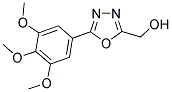 [5-(3,4,5-TRIMETHOXYPHENYL)-1,3,4-OXADIAZOL-2-YL]METHANOL Struktur