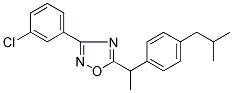 3-(3-CHLOROPHENYL)-5-[1-(4-ISOBUTYLPHENYL)ETHYL]-1,2,4-OXADIAZOLE Struktur