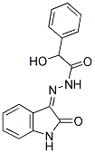 2-HYDROXY-N'-[(3Z)-2-OXO-1,2-DIHYDRO-3H-INDOL-3-YLIDENE]-2-PHENYLACETOHYDRAZIDE Struktur