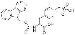 FMOC-D, L-PHE(4-CH2-SO3H) Struktur