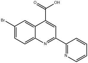 6-BROMO-2-PYRIDIN-2-YL-QUINOLINE-4-CARBOXYLIC ACID Struktur