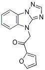 1-(2-FURYL)-2-(4H-[1,2,4]TRIAZOLO[1,5-A]BENZIMIDAZOL-4-YL)ETHANONE Struktur