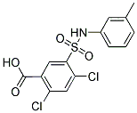 2,4-DICHLORO-5-M-TOLYLSULFAMOYL-BENZOIC ACID Struktur