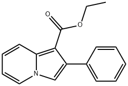 ETHYL 2-PHENYL-1-INDOLIZINECARBOXYLATE Struktur