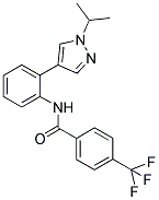 N-[2-(1-ISOPROPYL-(1H)-PYRAZOL-4-YL)PHENYL]-4-(TRIFLUOROMETHYL)BENZAMIDE Struktur