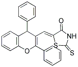 (5Z)-5-[(2,4-DIPHENYL-4H-CHROMEN-3-YL)METHYLENE]-2-THIOXO-1,3-THIAZOLIDIN-4-ONE Struktur