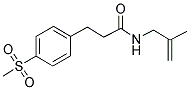 N-(2-METHYLALLYL)-4-(METHYLSULPHONYL)BENZENEPROPANAMIDE Struktur