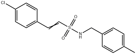 (E)-2-(4-CHLOROPHENYL)-N-(4-METHYLBENZYL)-1-ETHENESULFONAMIDE Struktur