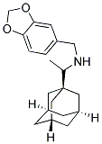 (1-ADAMANTAN-1-YL-ETHYL)-BENZO[1,3]DIOXOL-5-YLMETHYL-AMINE Struktur