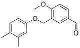 3-[(3,4-DIMETHYLPHENOXY)METHYL]-4-METHOXYBENZALDEHYDE Struktur