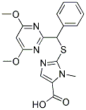 2-[A-(4,6-DIMETHOXYPYRIMIDIN-2-YL)BENZYLTHIO]-1-METHYLIMIDAZOLE-5-CARBOXYLIC ACID Struktur