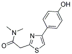 2-[4-(4-HYDROXYPHENYL)-1,3-THIAZOL-2-YL]-N,N-DIMETHYLACETAMIDE Struktur