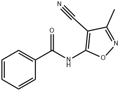 N-(4-CYANO-3-METHYL-5-ISOXAZOLYL)BENZENECARBOXAMIDE Struktur