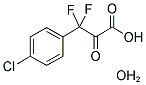 3-(4-CHLOROPHENYL)-3,3-DIFLUORO-2-OXOPROPIONIC ACID MONOHYDRATE Struktur