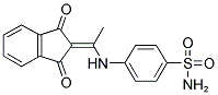 4-{[1-(1,3-DIOXO-1,3-DIHYDRO-2H-INDEN-2-YLIDENE)ETHYL]AMINO}BENZENESULFONAMIDE Struktur