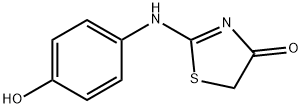 2-[(4-HYDROXYPHENYL)AMINO]-1,3-THIAZOL-4(5H)-ONE Struktur