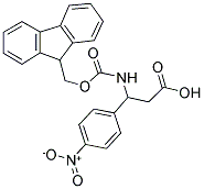 FMOC-DL-3-(4-NITROPHENYL)-3-AMINO-PROPIONIC ACID Struktur