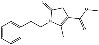 METHYL 2-METHYL-5-OXO-1-PHENETHYL-4,5-DIHYDRO-1H-PYRROLE-3-CARBOXYLATE Struktur