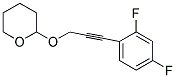 2-([3-(2,4-DIFLUOROPHENYL)PROP-2-YNYL]OXY)TETRAHYDRO-2H-PYRAN Struktur