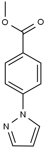 METHYL 4-(1H-PYRAZOL-1-YL)BENZENECARBOXYLATE Struktur