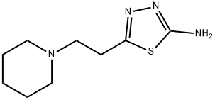 5-(2-PIPERIDIN-1-YL-ETHYL)-[1,3,4]THIADIAZOL-2-YL-AMINE Struktur