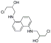 1-CHLORO-3-((5-[(3-CHLORO-2-HYDROXYPROPYL)AMINO]-1-NAPHTHYL)AMINO)-2-PROPANOL Struktur