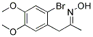 (2-BROMO-4,5-DIMETHOXYPHENYL)ACETONE OXIME Struktur