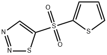 1,2,3-THIADIAZOL-5-YL 2-THIENYL SULFONE Struktur