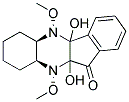 (5AR,9AS)-4B,10A-DIHYDROXY-5,10-DIMETHOXY-4B,5,5A,6,7,8,9,9A,10,10A-DECAHYDROINDENO[2,1-B]QUINOXALIN-11-ONE Struktur