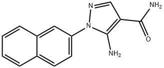 5-AMINO-1-(2-NAPHTHYL)-1H-PYRAZOLE-4-CARBOXAMIDE Struktur