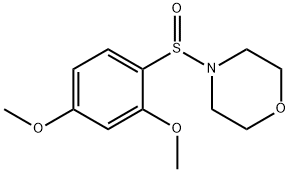 3-METHOXY-4-(MORPHOLINOSULFINYL)PHENYL METHYL ETHER Struktur