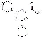 2,6-DIMORPHOLIN-4-YLPYRIMIDINE-4-CARBOXYLIC ACID Struktur