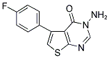 3-AMINO-5-(4-FLUORO-PHENYL)-3H-THIENO[2,3-D]PYRIMIDIN-4-ONE Struktur