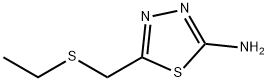 5-ETHYLSULFANYLMETHYL-[1,3,4]THIADIAZOL-2-YLAMINE Struktur