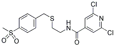 2,6-DICHLORO-N-[2-(4-(METHYLSULPHONYL)BENZYLTHIO)ETHYL]PYRIDINE-4-CARBOXAMIDE Struktur