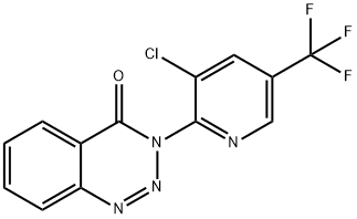 3-[3-CHLORO-5-(TRIFLUOROMETHYL)-2-PYRIDINYL]-1,2,3-BENZOTRIAZIN-4(3H)-ONE Struktur