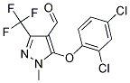 5-(2,4-DICHLOROPHENOXY)-1-METHYL-3-(TRIFLUOROMETHYL)-1H-PYRAZOLE-4-CARBALDEHYDE Struktur