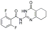 2,6-DIFLUORO-N-(4-OXO-3,4,5,6,7,8-HEXAHYDRO-2-QUINAZOLINYL)BENZENECARBOXAMIDE Struktur