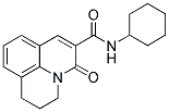 N-CYCLOHEXYL-2,3-DIHYDRO-5-OXO-(1H,5H)-BENZO[IJ]QUINOLIZINE-6-CARBOXAMIDE Struktur