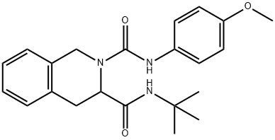 N3-(TERT-BUTYL)-N2-(4-METHOXYPHENYL)-3,4-DIHYDRO-2,3(1H)-ISOQUINOLINEDICARBOXAMIDE Struktur