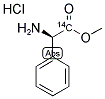 PHENYLGLYCINE D-[1-14C] METHYL ESTER HYDROCHLORIDE Struktur