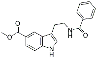 N-BENZOYL-5-CARBOXYMETHOXY-TRYPTAMINE Struktur