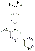 5-METHOXY-2-(PYRIDIN-3-YL)-4-[4-(TRIFLUOROMETHYL)PHENYL]PYRIMIDINE Struktur